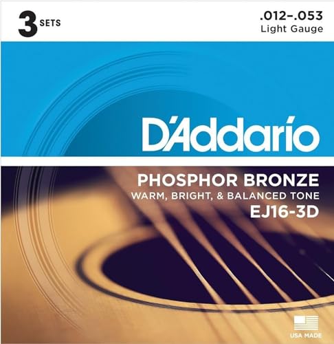 DAddario EJ16 3D Phosphor Acoustic Strings