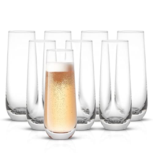 JoyJolt Stemless Champagne Glasses Glassware