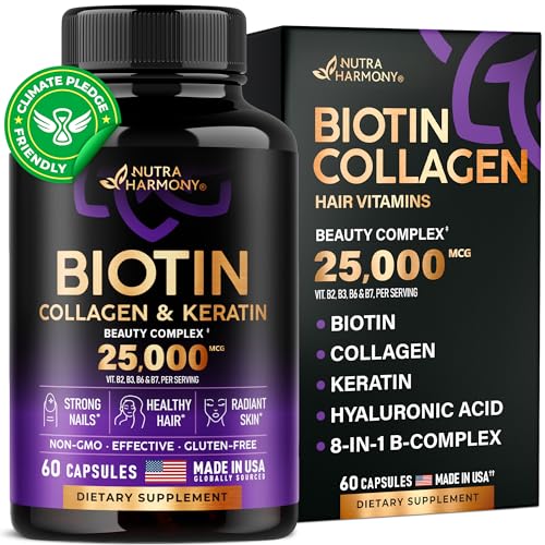 Biotin Vitamins Collagen Keratin Supplement
