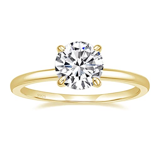EAMTI Sterling Engagement Solitaire Zirconia