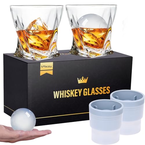 Mfacoy Fashioned Whiskey Glasses Cocktail