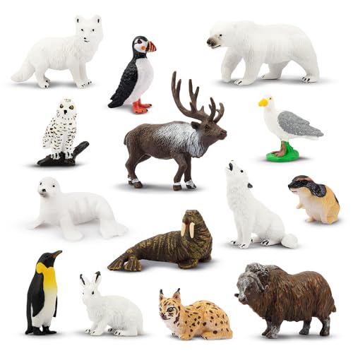 Toymany Animals Figurines Caribou Penguin